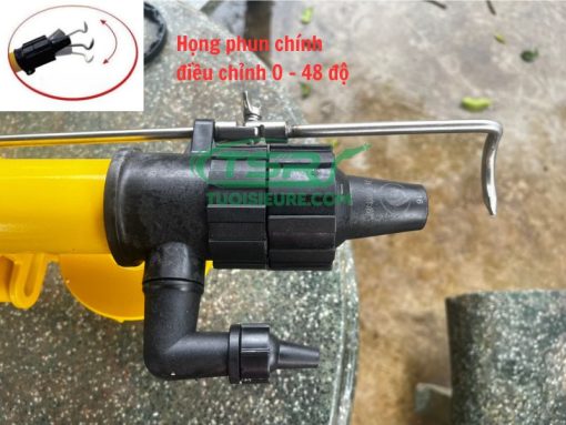 họng phun kép béc tưới cây Foison 50 Pro màu vàng