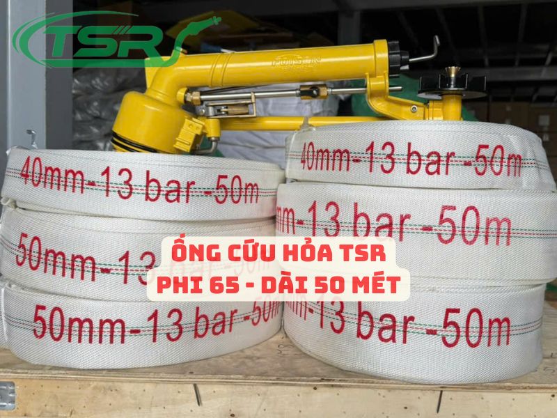 Ống cứu hỏa TSR phi 65 dài 50 mét loại tốt